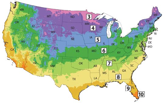 The USDA Plant Hardiness Zone Map