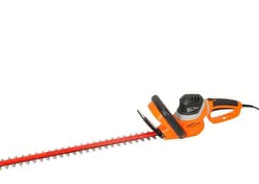 GARCARE 4.8-Amp Corded Hedge Trimmer with Rotating Handle and 24" Dual Cutting Laser Blade, Blade Cover