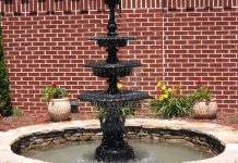 Backyard Fountain Makes A Stunning Centerpiece