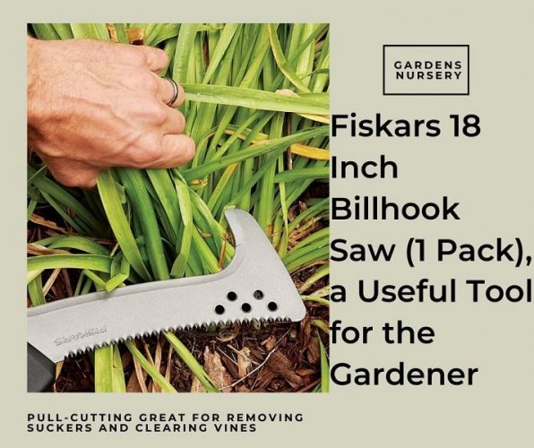 Fiskars 18 Inch Billhook Saw (1 Pack), a Useful Tool for the Gardener