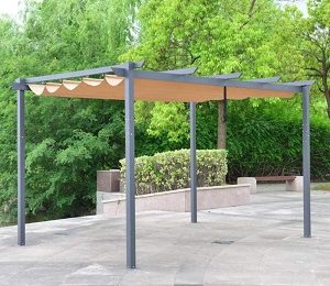 Aluminum Outdoor Retractable Canopy Pergola