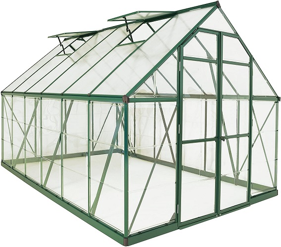 Palram Balance Hobby Greenhouse, 8' x 12', Green