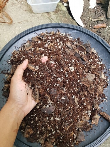 prepare mix soil