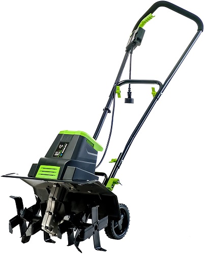 Earthwise Tc70125 12.5-Amp 16-Inch Corded Electric Tiller/Cultivator, Green