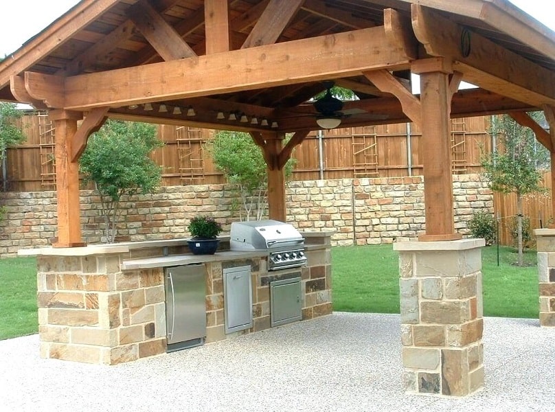 outdoor kitchen design plans free