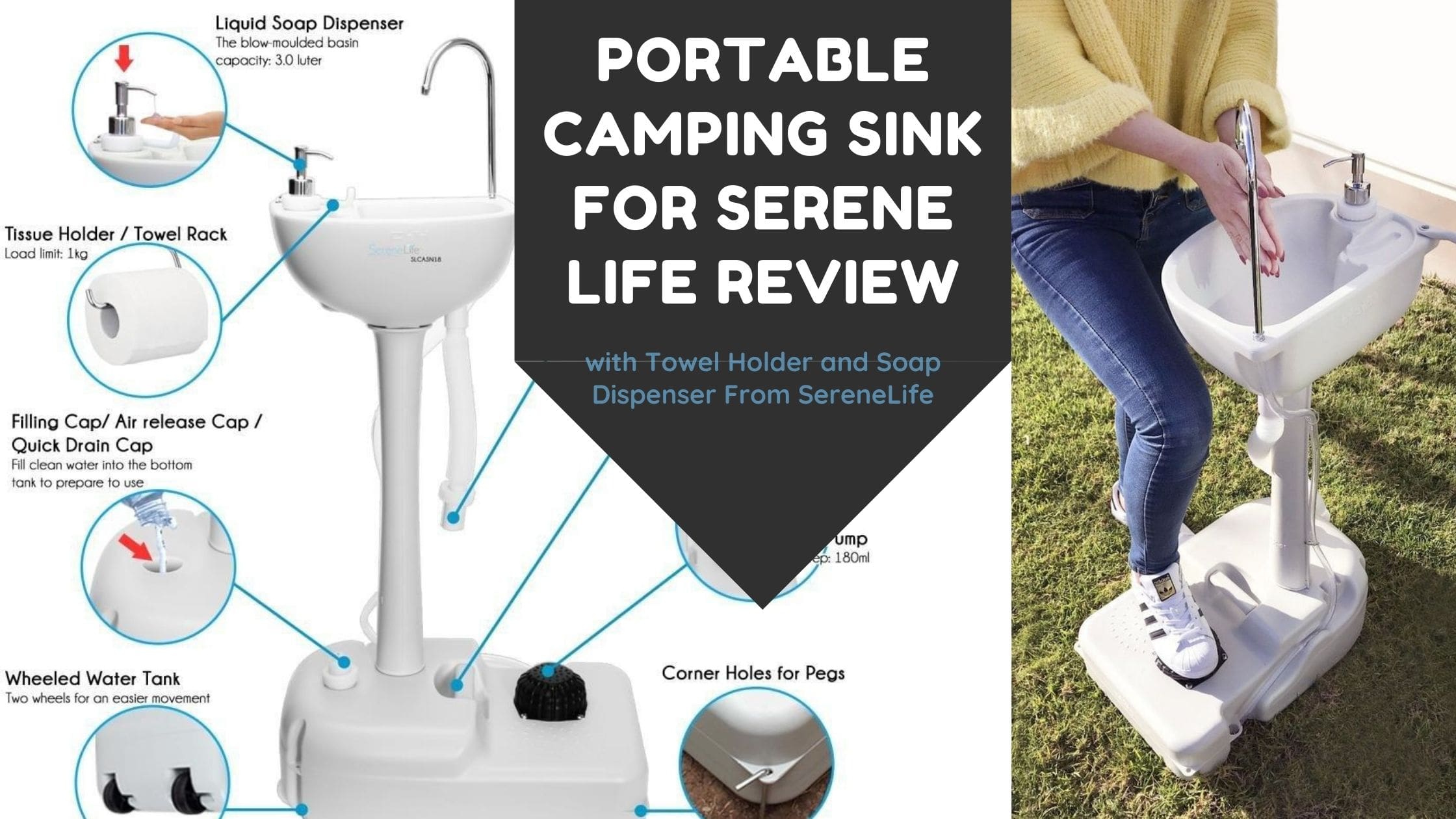 Portable Camping Sink for Serene Life Review