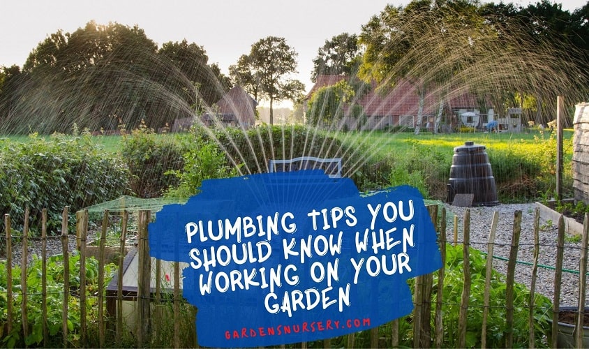 Plumbing Tips You Should Know When Working On Your Garden