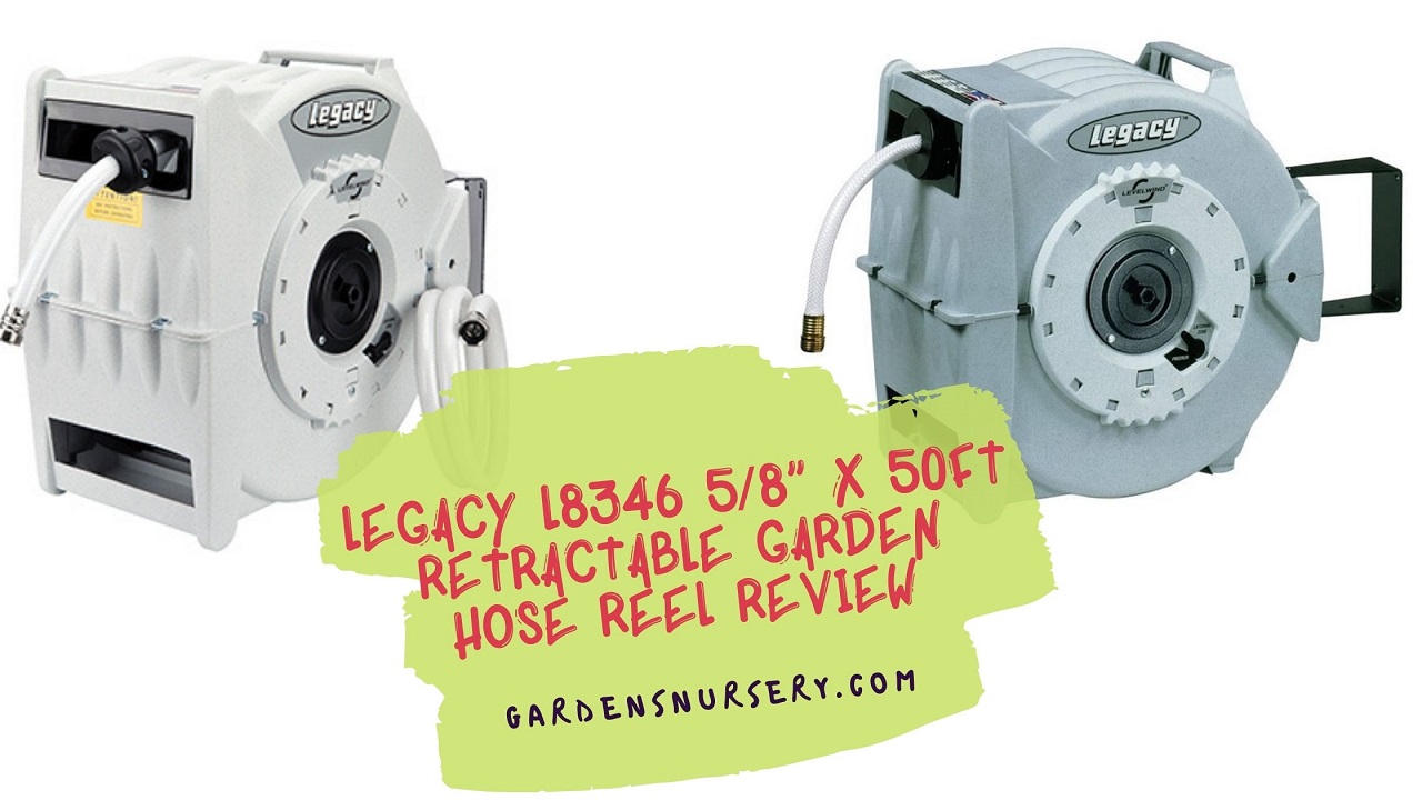 Legacy L8346 58” x 50ft Retractable Garden Hose Reel