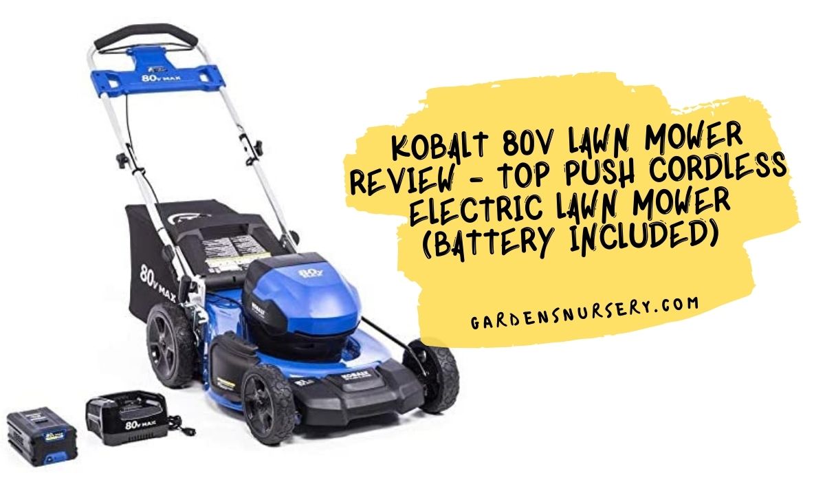 Kobalt electric lawn online mower battery