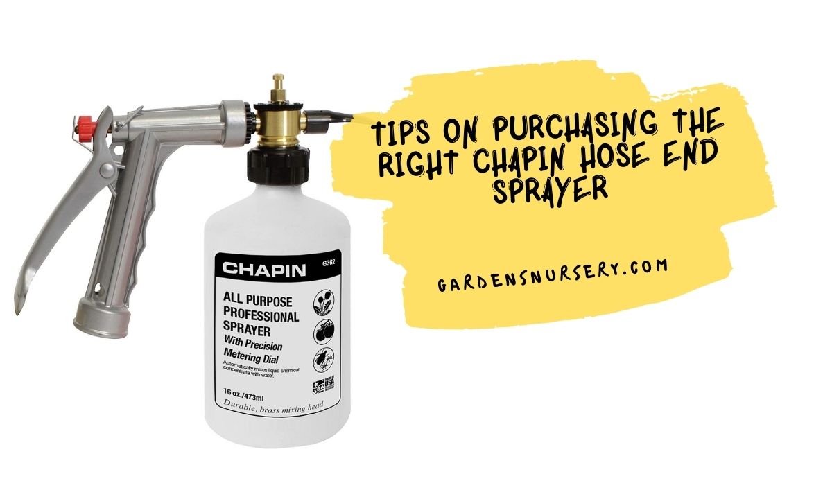 Tips On Purchasing The Right Chapin Hose End Sprayer