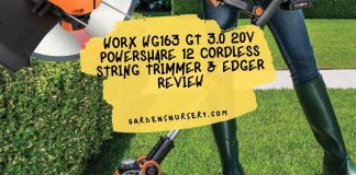 Worx wg163 gt 3.0 20v Powershare 12 Cordless String Trimmer & Edger Review