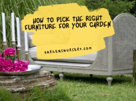 How To Pick The Right Furniture For Your Garden
