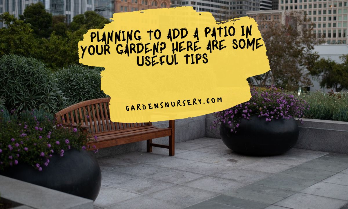 Planning to Add a Patio in Your Garden Here are Some Useful Tips